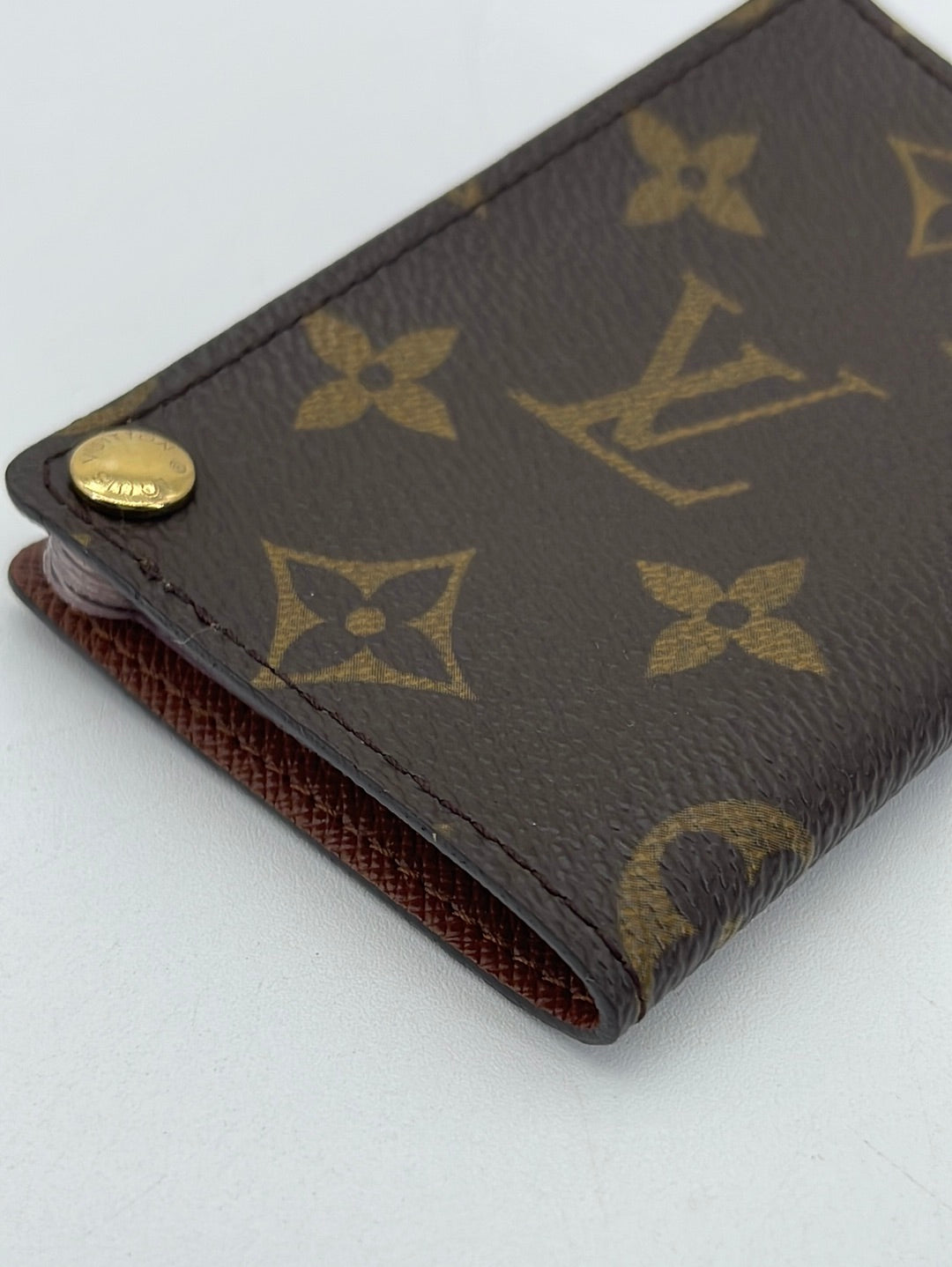 PRELOVED Louis Vuitton Monogram Canvas Porte Cartes Pression Card Case RWT69QJ 041224 H