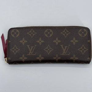 Preloved Louis Vuitton Monogram Clemence Long Wallet with Burgundy Interior Y8W9YJX 040324 H