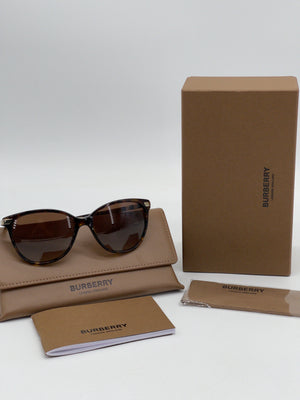 New Burberry Brown Tortoise Gradient Sunglasses DY11389365G 091024 H