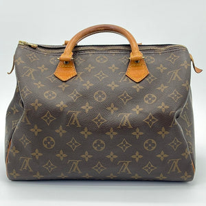 LOUIS VUITTON 1994 Speedy 30 Damier Azur Satchel - Default Title