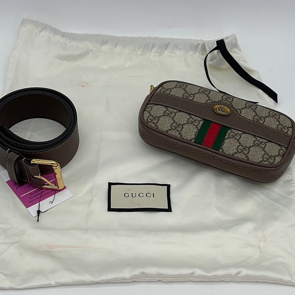 PRELOVED Gucci Ophidia GG Supreme Mini Belt Bag CYR2CJH/874W9J3 040224 P