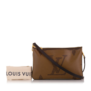 Louis Vuitton Double Zip Pochette Monogram Giant Reverse