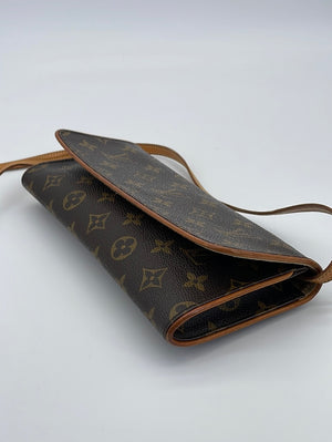 LOUIS VUITTON Monogram Twin PM Pochette Crossbody Bag