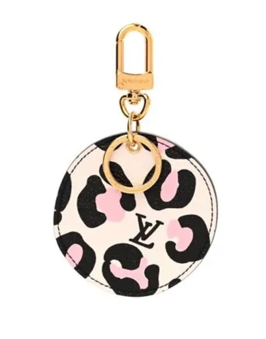 Louis Vuitton ILLUSTRE Resort Key Ring and Bag Charm Pink Canvas