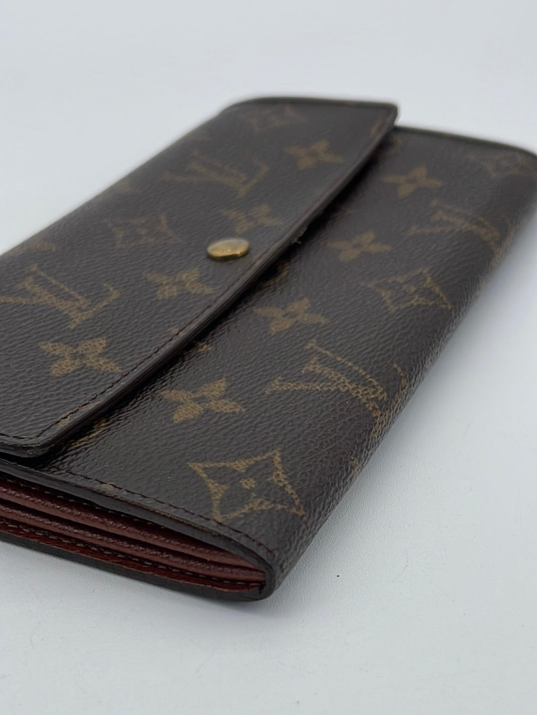 Louis Vuitton Monogram Sarah Tintin Wallet - Gold House