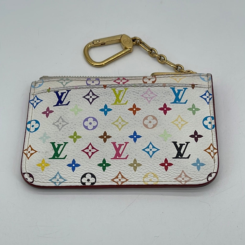 Preloved Louis Vuitton Monogram Multicolor Pochette Cles Wallet Coin Purse VG23DTG 040924 P