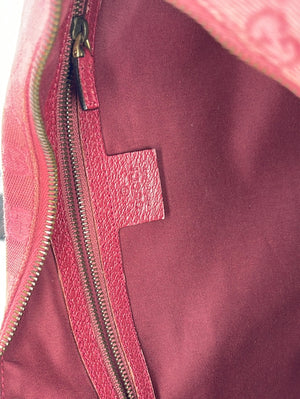 Gucci Pink Classic Monogram Canvas Horsebit Clutch Bag with Chain., Lot  #75070