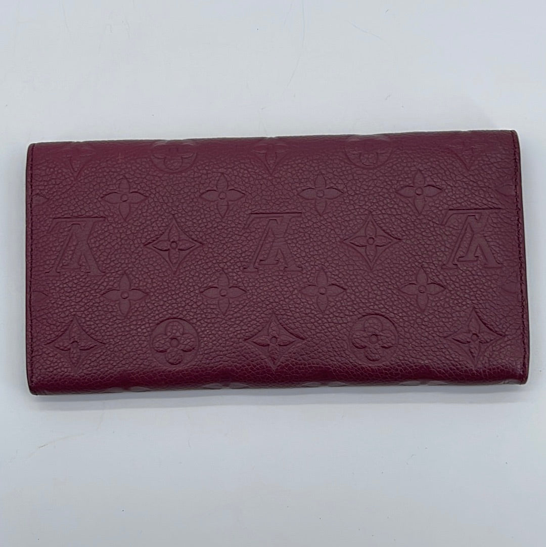Louis Vuitton Compact Curieuse Wallet in Cerise Red Monogram