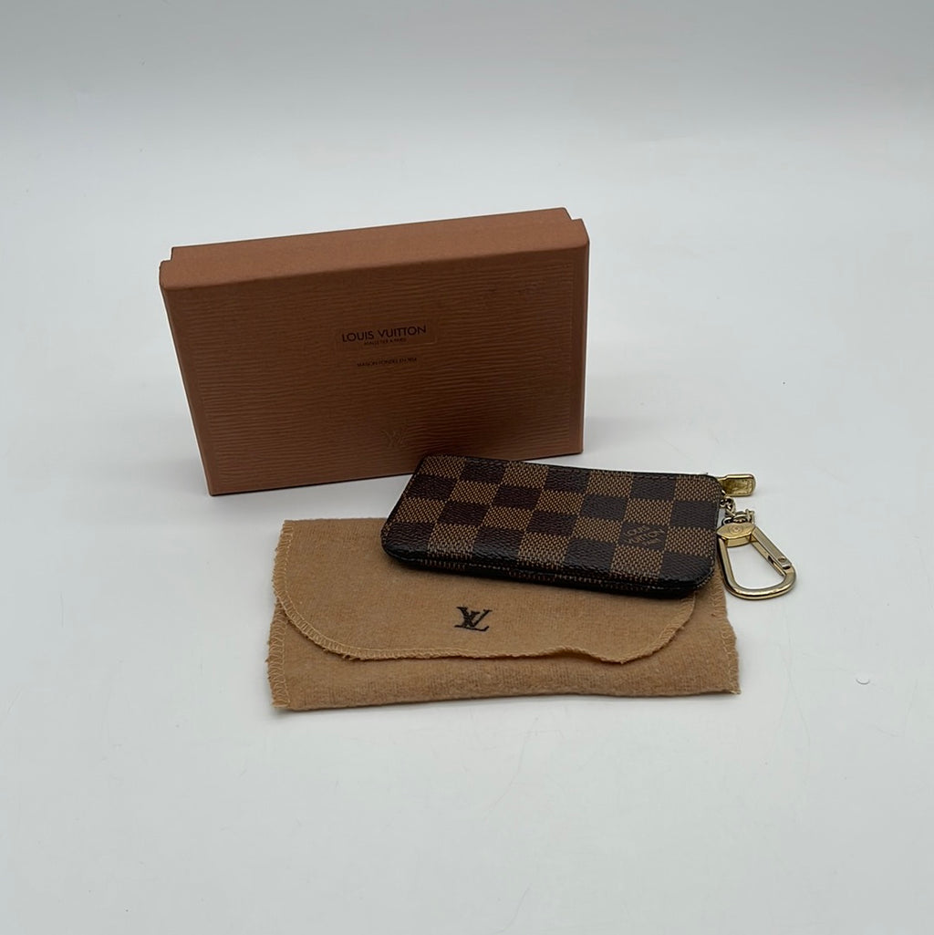 Preloved Louis Vuitton Damier Ebene Pochette Cles Coin Pouch 9KVH9YT 041824 H