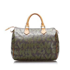 Louis Vuitton Monogram Graffiti Speedy 30 - Brown Handle Bags