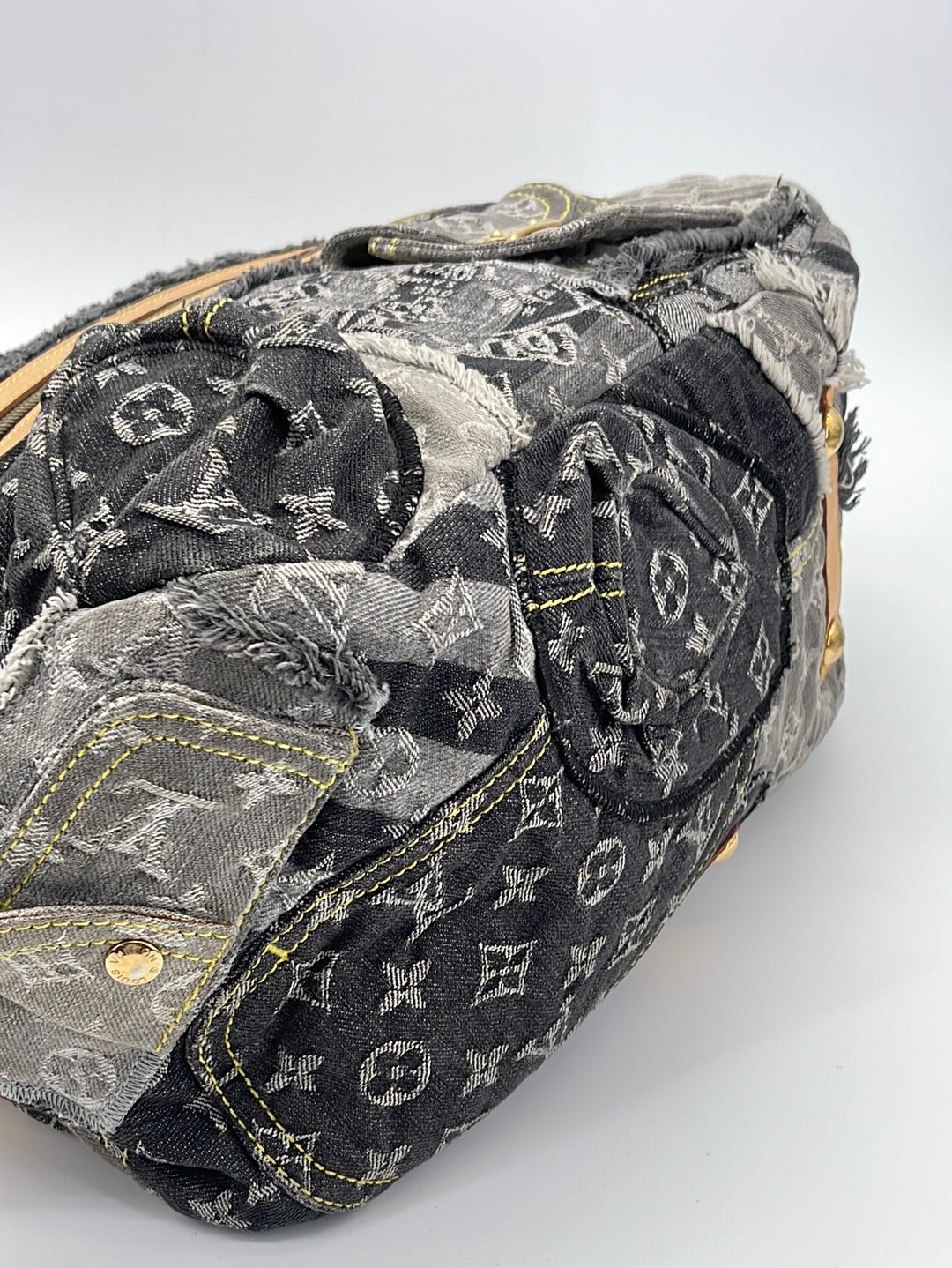 Louis Vuitton Blue Monogram Denim Patchwork Pouchy Gold Hardware, 2007  Available For Immediate Sale At Sotheby's