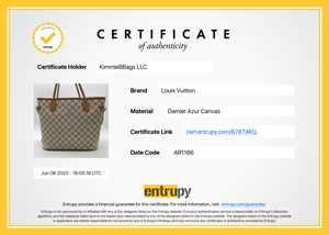 PRELOVED Louis Vuitton Damier Azur Evora MM Bag TJ2191 061223