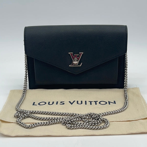 Louis Vuitton Blue, Pink Lockme II Chain Bb