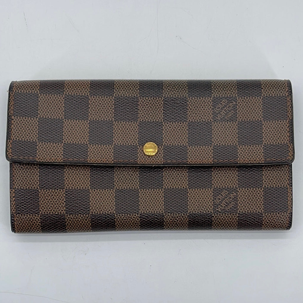 PRELOVED Louis Vuitton Damier Ebene Sarah Wallet R38M3DD 042424 H