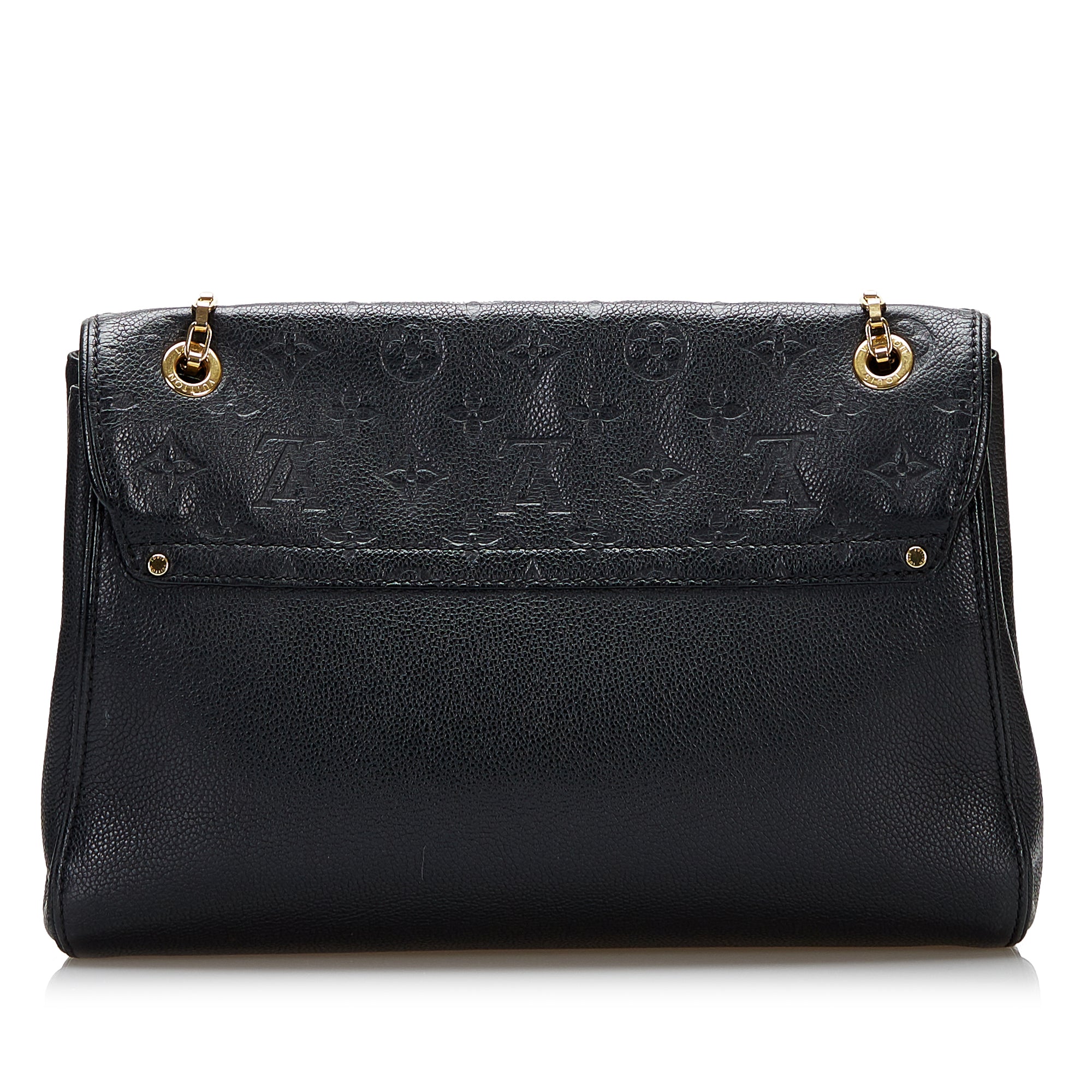 Authenticated Used Louis Vuitton Monogram Empreinte Saint Germain PM M48949  Women's Shoulder Bag Cerise 