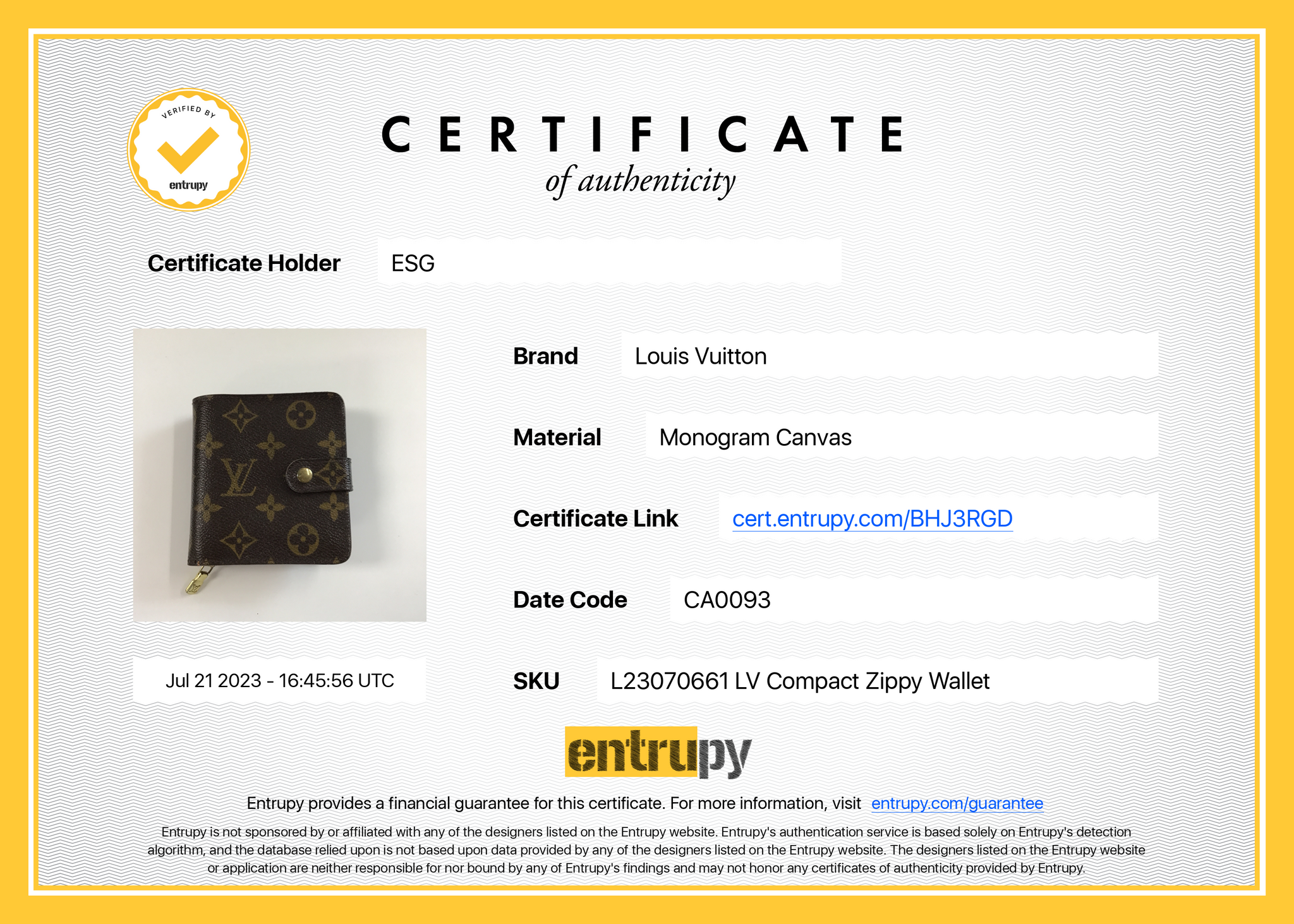 Pre-Owned Louis Vuitton Zippy Wallet- 2240RY51 