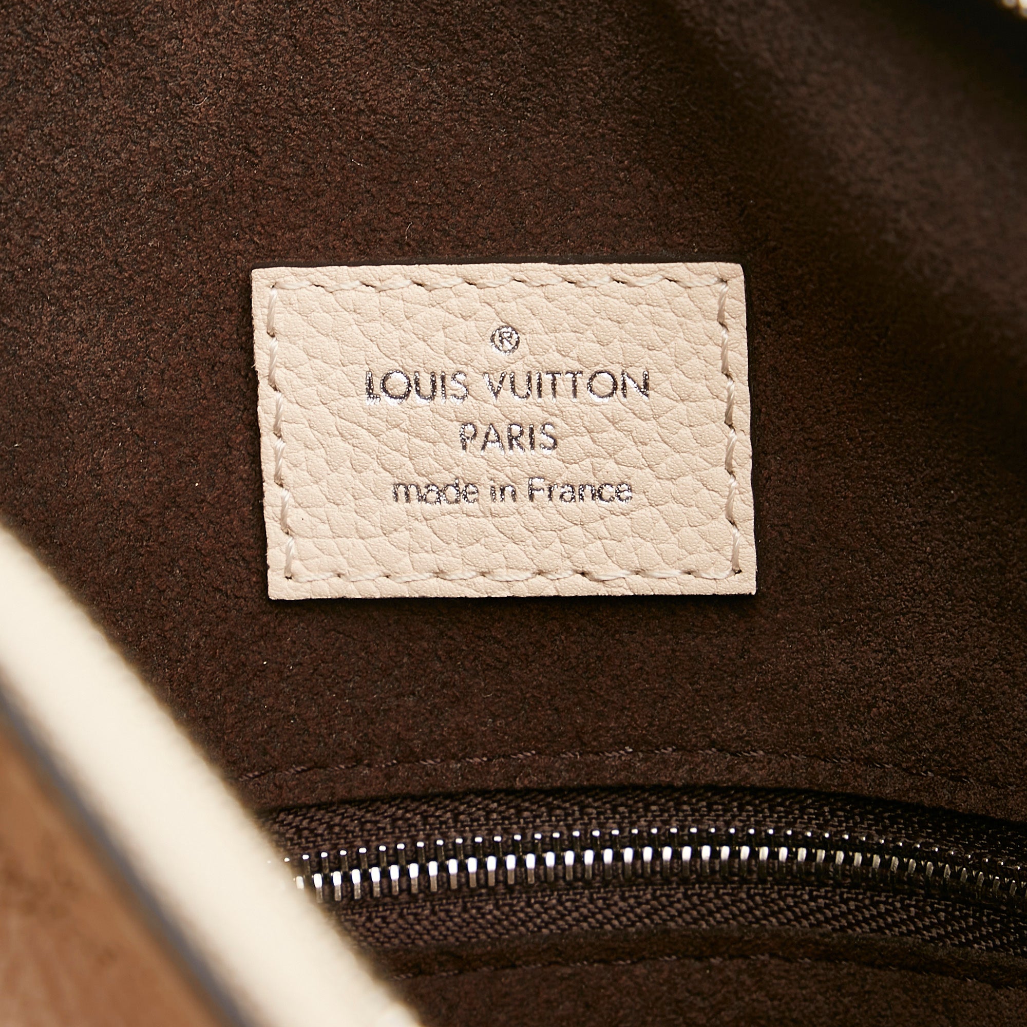 Preloved Louis Vuitton Ivory Monogram Mahina Babylone Chain BB