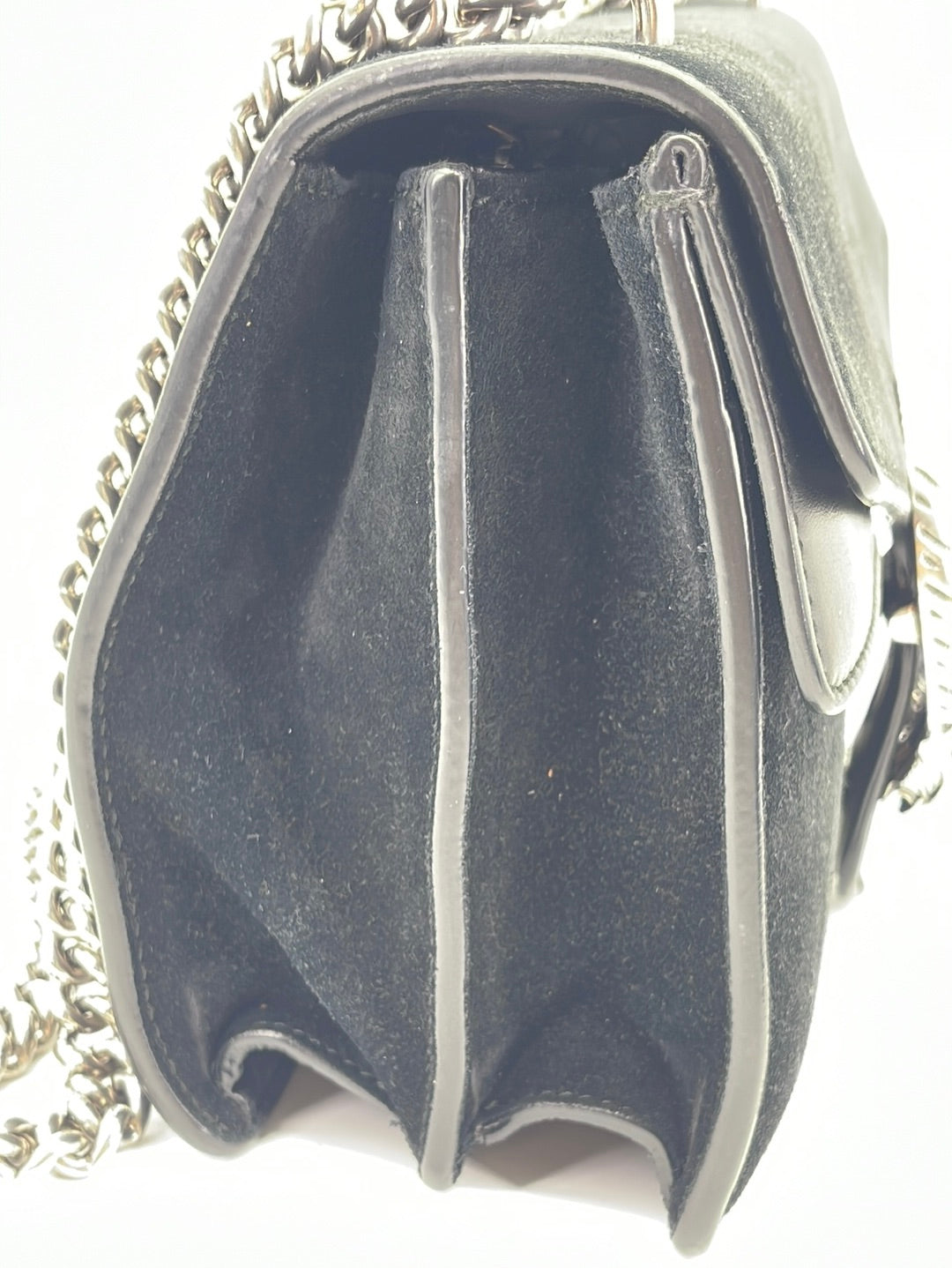 Black Leather Dionysus Small Shoulder Bag
