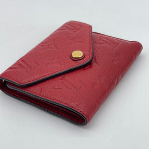 Auth LOUIS VUITTON Trifold Wallet Empreinte Portefeuille Victorine Pink  M81289