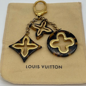 Preloved Louis Vuitton Bijou Sac Ansolence Bag Charm Gold/Brown 3-041124Gold 041024 H