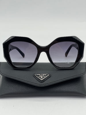 New Prada Black Geometric Sunglasses. XB36282160 093024 H