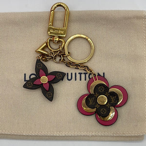 Louis Vuitton Bag Charm Fleur d'Epi BB Pink in Resin with Silver