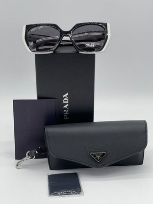 Like New Prada Black and White Sunglasses. BP43537403-A 091824 H