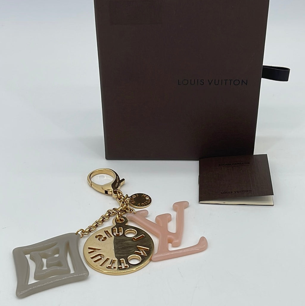 Preloved Louis Vuitton Gold and Pink Tahitienne Bag Charm 050724 H