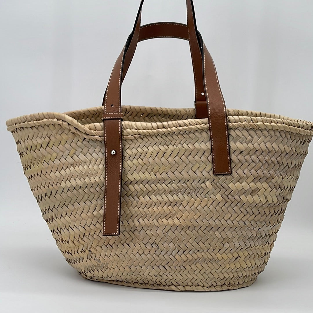 Loewe, Bags, Preloved Loewe Raffia Bucket Bag