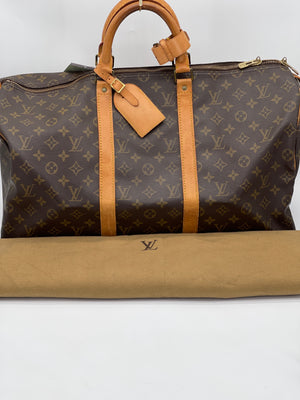 Preloved Louis Vuitton Keepall 50 Monogram Duffel Bag WC3JQDR 073024 H