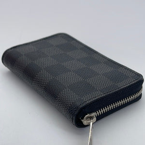 Louis Vuitton Louis Vuiiton Zippy Coin Purse Black Damier Graphite