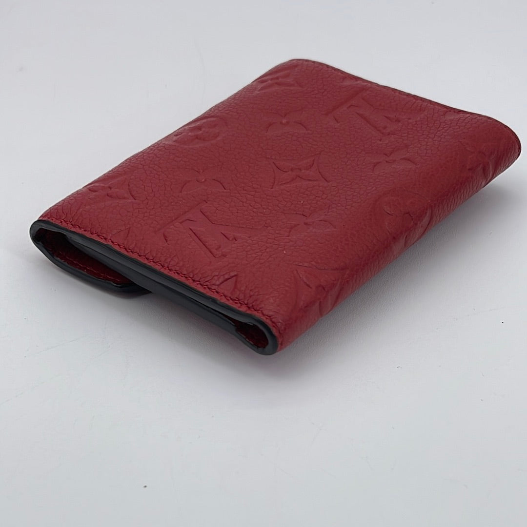 PRELOVED Louis Vuitton Red Giant Monogram Victorine Trifold Wallet SP0 –  KimmieBBags LLC