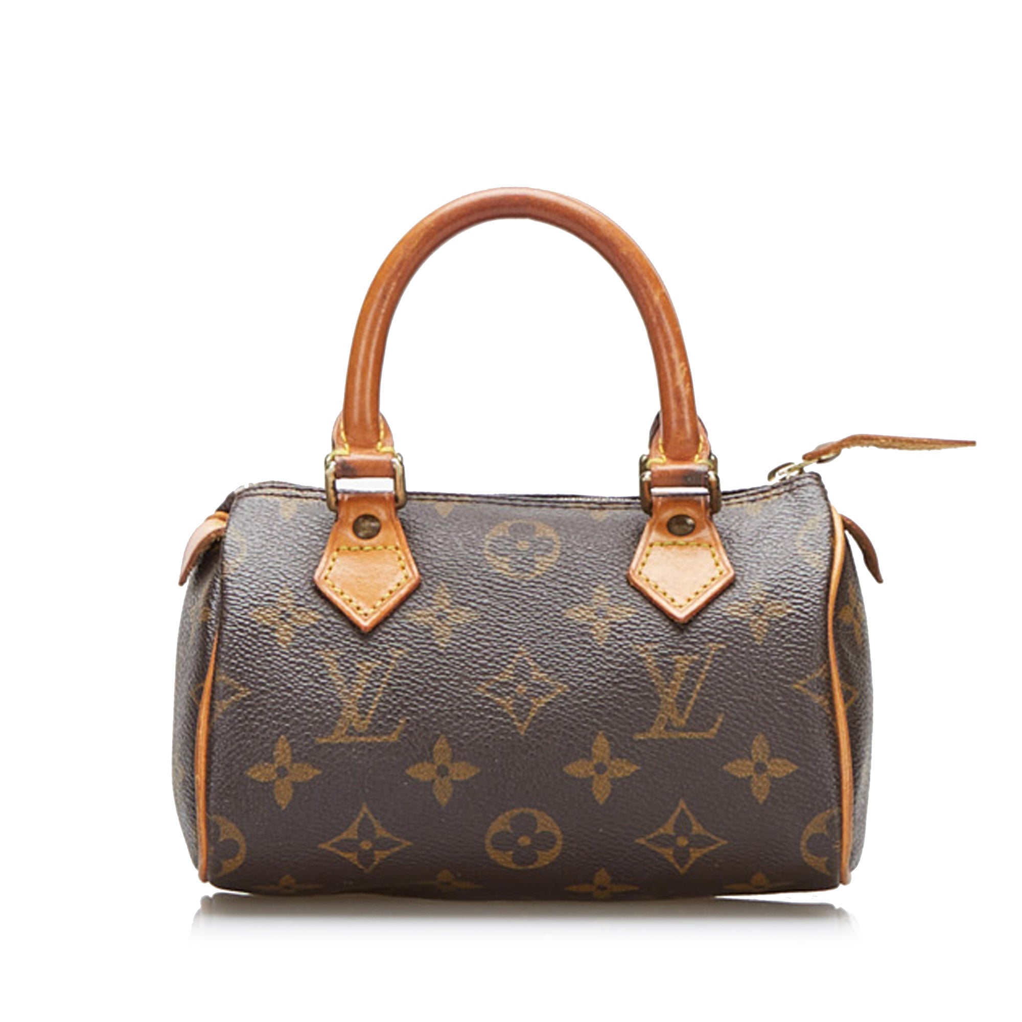 Nano speedy / mini hl leather mini bag Louis Vuitton Brown in