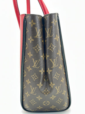 Louis Vuitton Kimono Mm Red Leather Tote Monogram Cerise Hobo 2015 Cal -  MyDesignerly