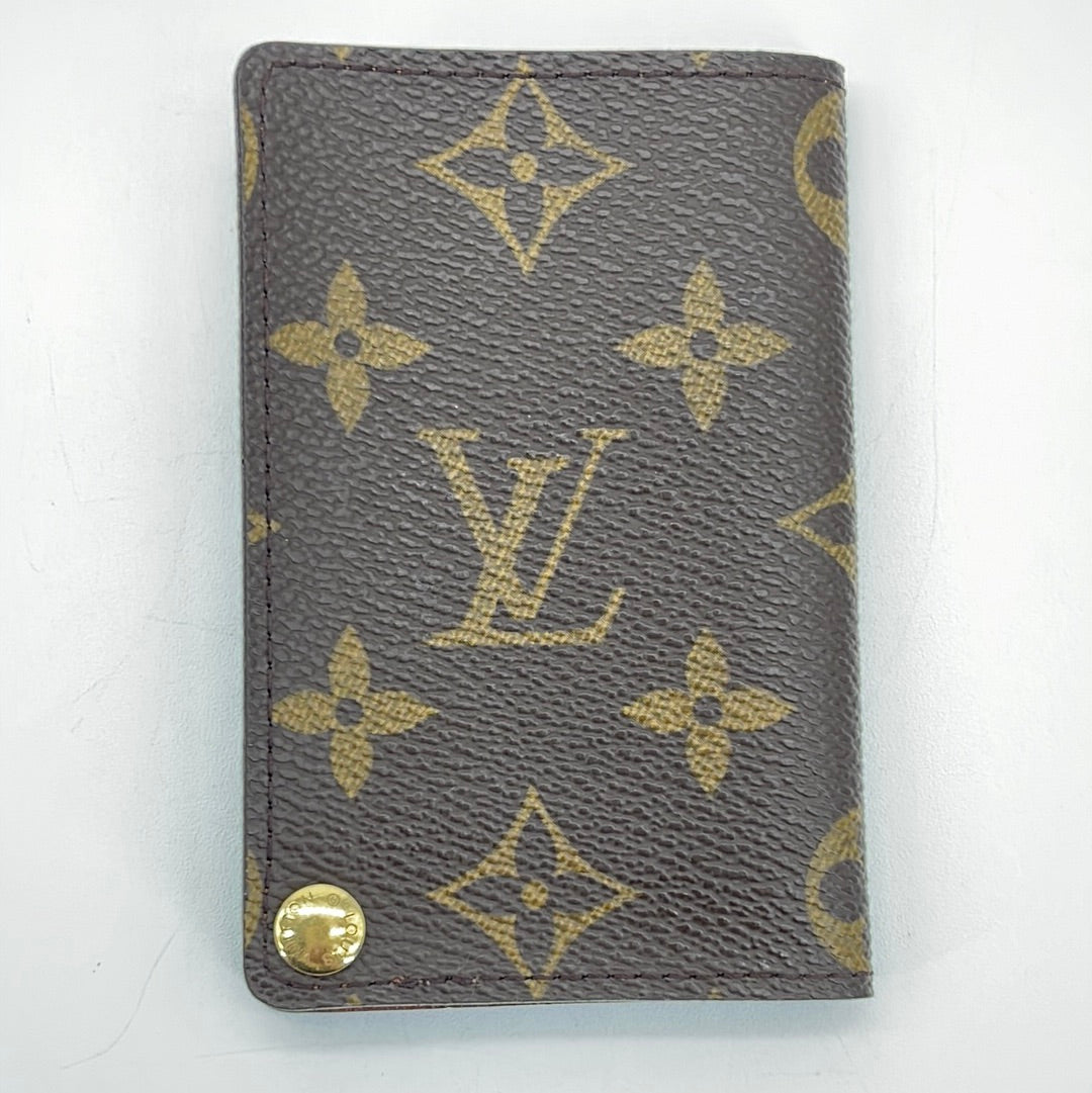 PRELOVED Louis Vuitton Monogram Canvas Porte Cartes Pression Card Case RWT69QJ 041224 H