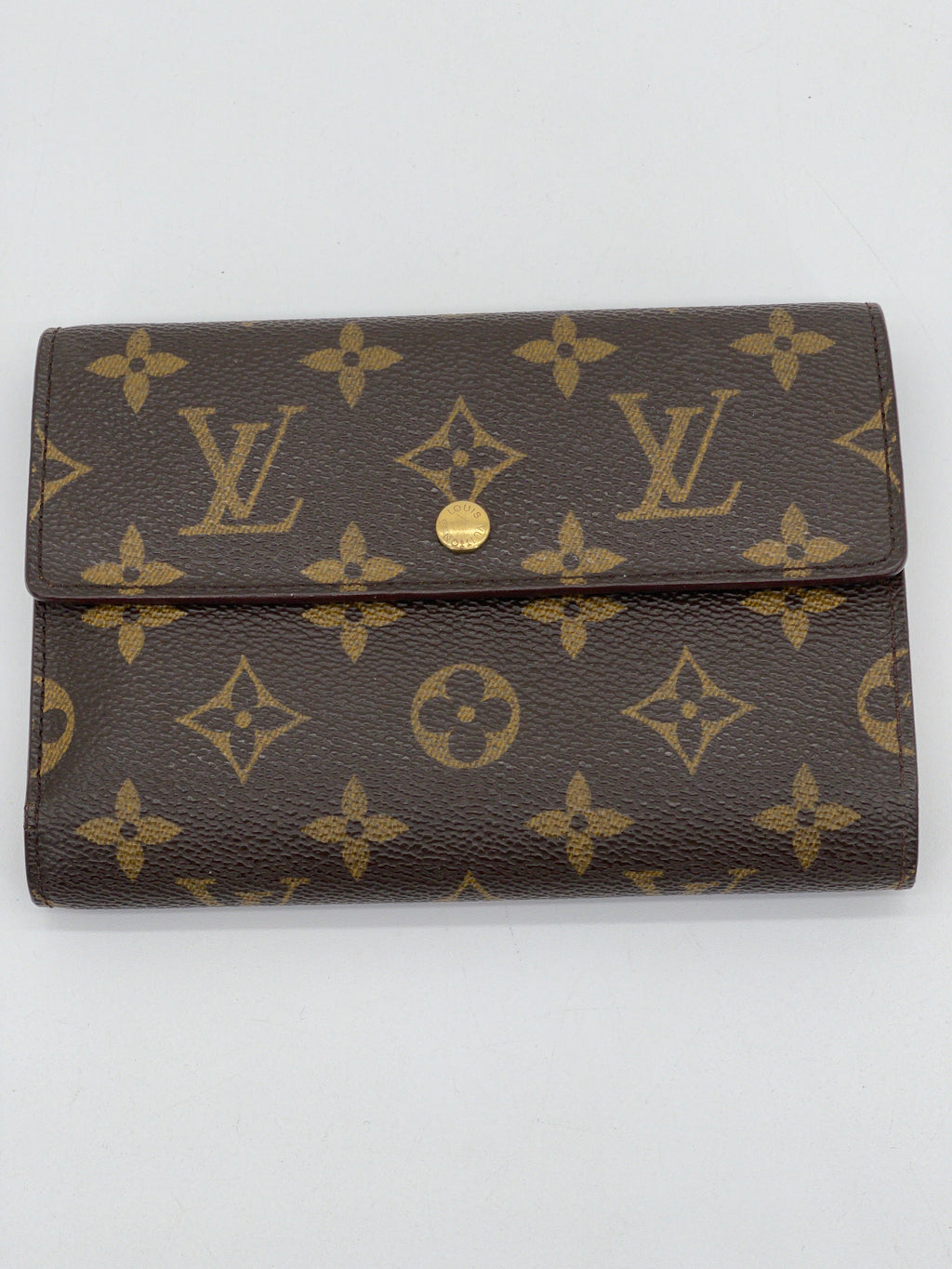 Preloved Louis Vuitton Monogram Porte Tresor Etui Papiers Trifold Wallet YD6GQQK 061724 H