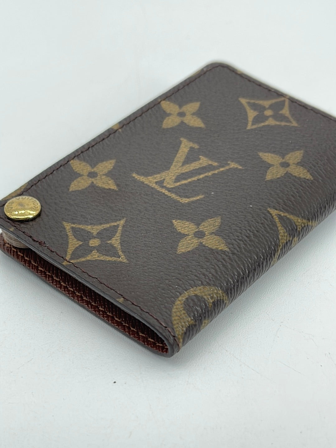 Louis Vuitton Checkbook Wallet Porte Chequier Cartes Credit European  Monogram Brown in Canvas - US