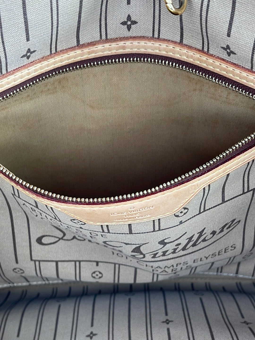 Giftable Preloved Louis Vuitton Monogram Neverfull mm Tote Bag (Tan interior) SP2008 091323