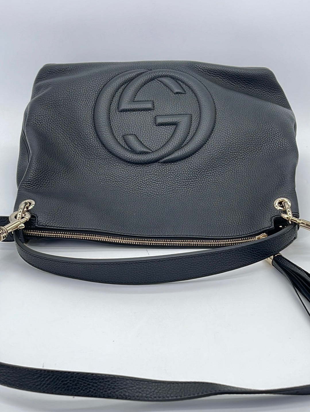 Gucci Soho black leather shoulder bag