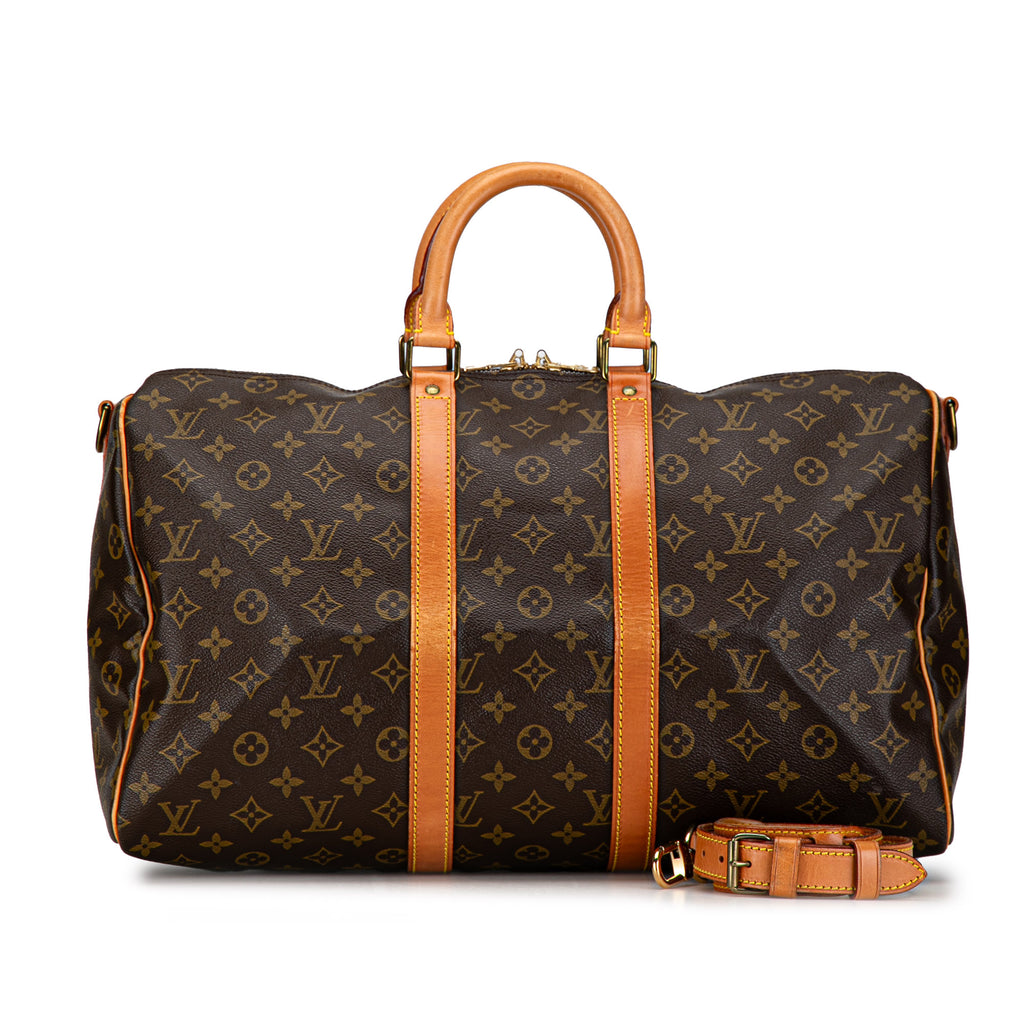 Preloved Vintage Louis Vuitton Keepall 45 Monogram Travel Bandolier Bag. VI884 092324 Y