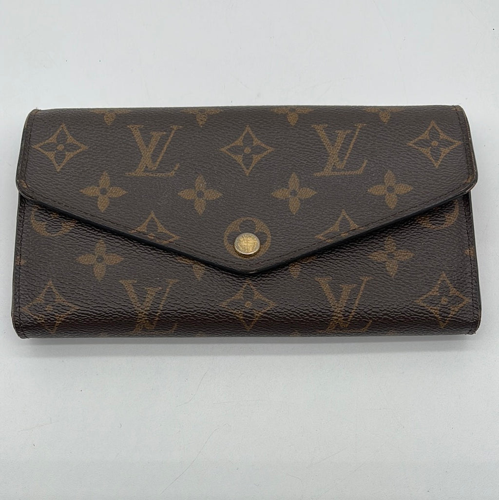 PRELOVED Louis Vuitton Monogram Portefeuille Sarah Long Wallet -Rasberry Interior YXY8HJR 041824 H