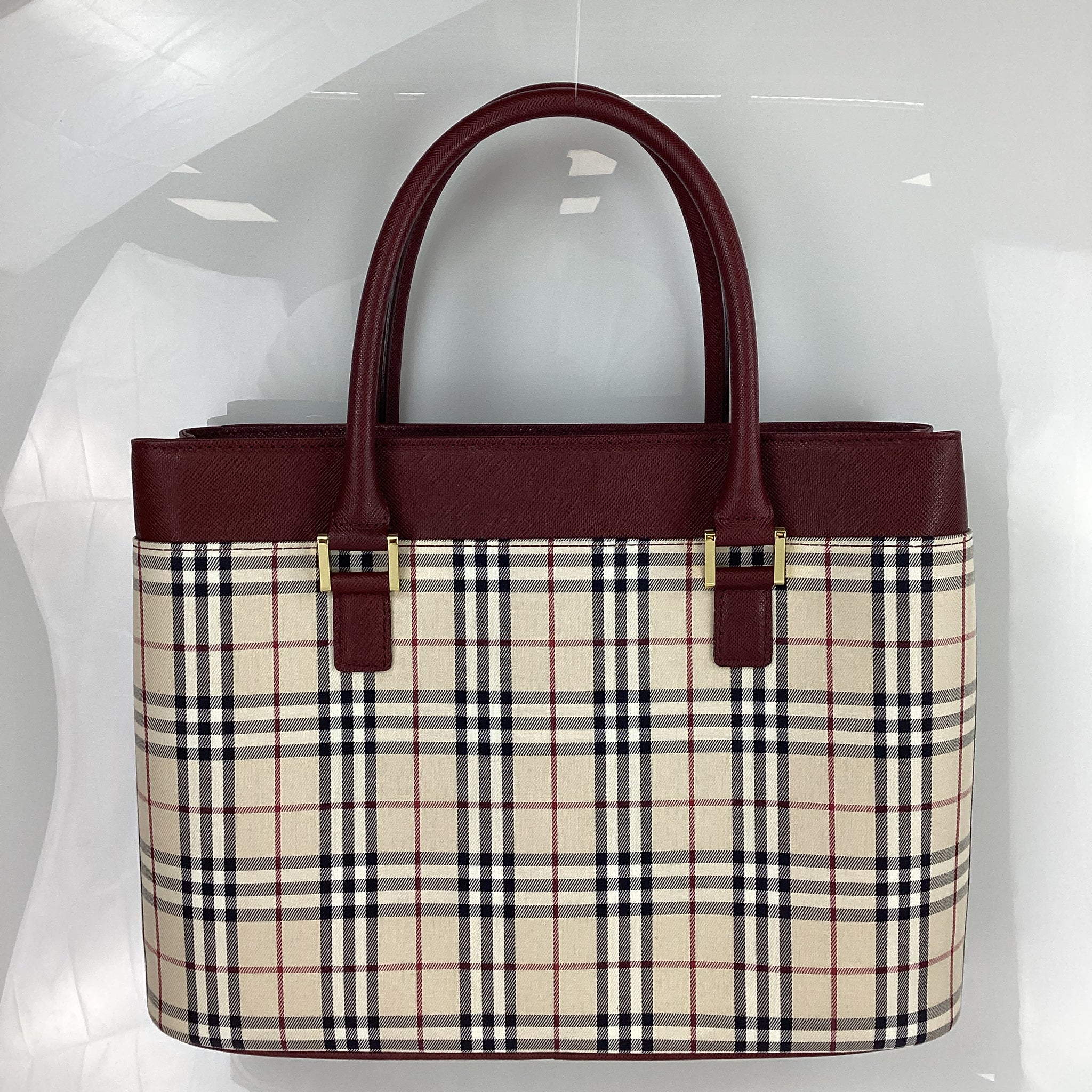 Preloved BURBERRY Nova Check Canvas Tote Bag B6XB8R2 050124 B