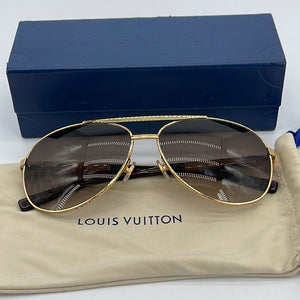 Louis Vuitton Damier Attitude Pilot Sunglasses Eyeglasses Z0339U