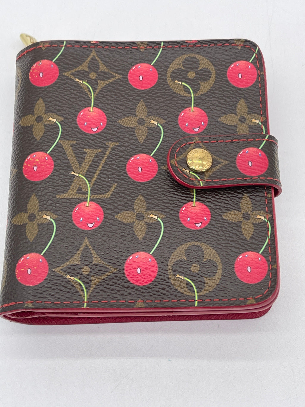 Preloved Louis Vuitton Cherry Monogram Compact Zippy Wallet XT639RB 061624B