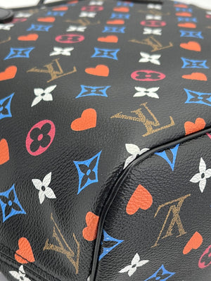 Louis Vuitton Preloved Monogram Neverfull MM Game on Tote Bag