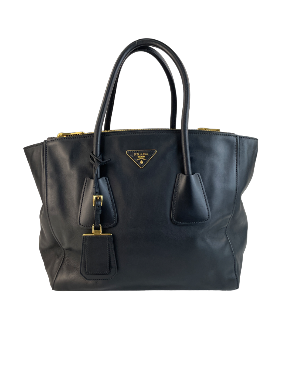 Prada twin pocket online tote bag