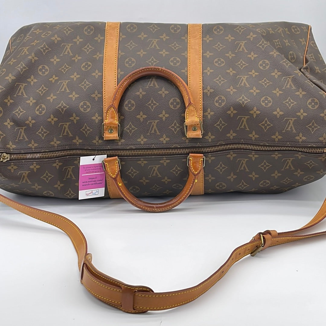 Vintage Louis Vuitton Keepall 60 Monogram Bandolier Bag VI0962 032123 –  KimmieBBags LLC