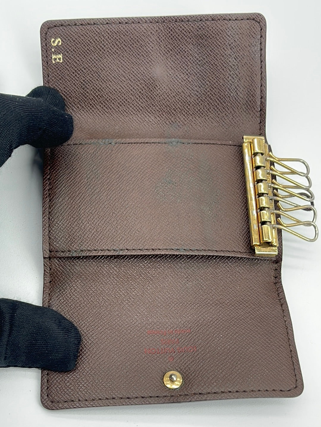 Louis Vuitton Damier Ebene Multicles Key Holder QJADRYDM0B006