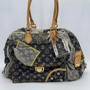 Limited edition Louis Vuitton black denim bag