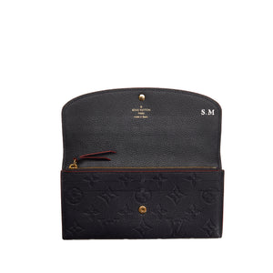 Louis Vuitton Emilie Wallet Black Monogram Empreinte